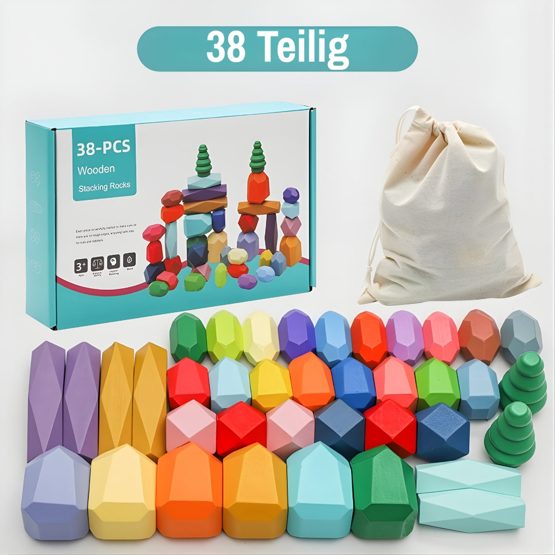 Stapelsteine aus Holz für Kinder
