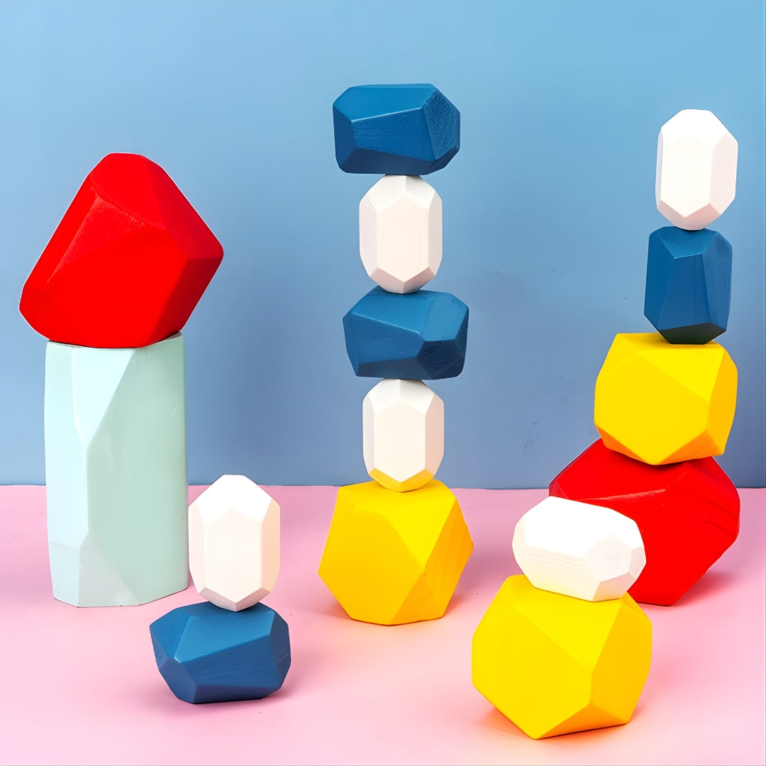 Stapelsteine aus Holz für Kinder