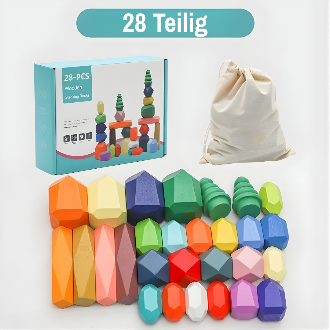 Stapelsteine aus Holz für Kinder