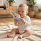 Babyrassel HASE – Handgemacht, 100% Baumwolle